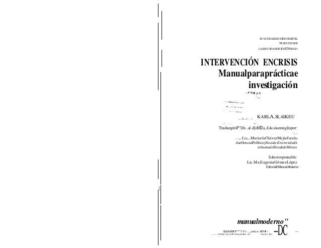 libro intervencion en crisis slaikeu